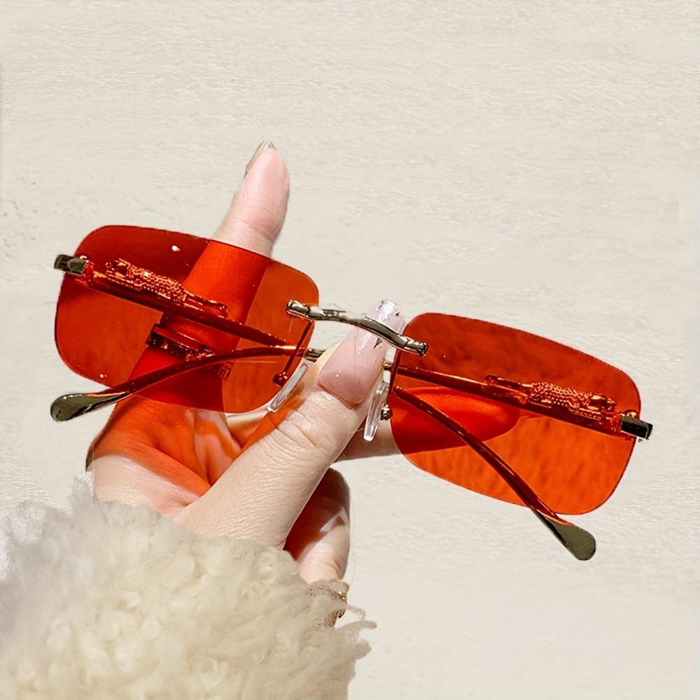 Simple Retro Style Chic Frameless Fashionable Glasses Suitable for Men and Women To Wear