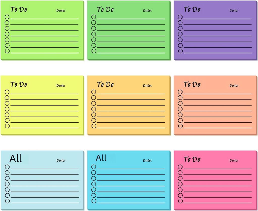 Флуоресцентные стикеры: Многоцветный, с улучшенной адгезией для офиса и учебы