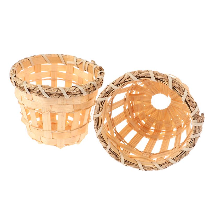 2 шт. абажур, абажур, абажур, люстра, барабан, тканая клетка, лампа, потолок из ротанга