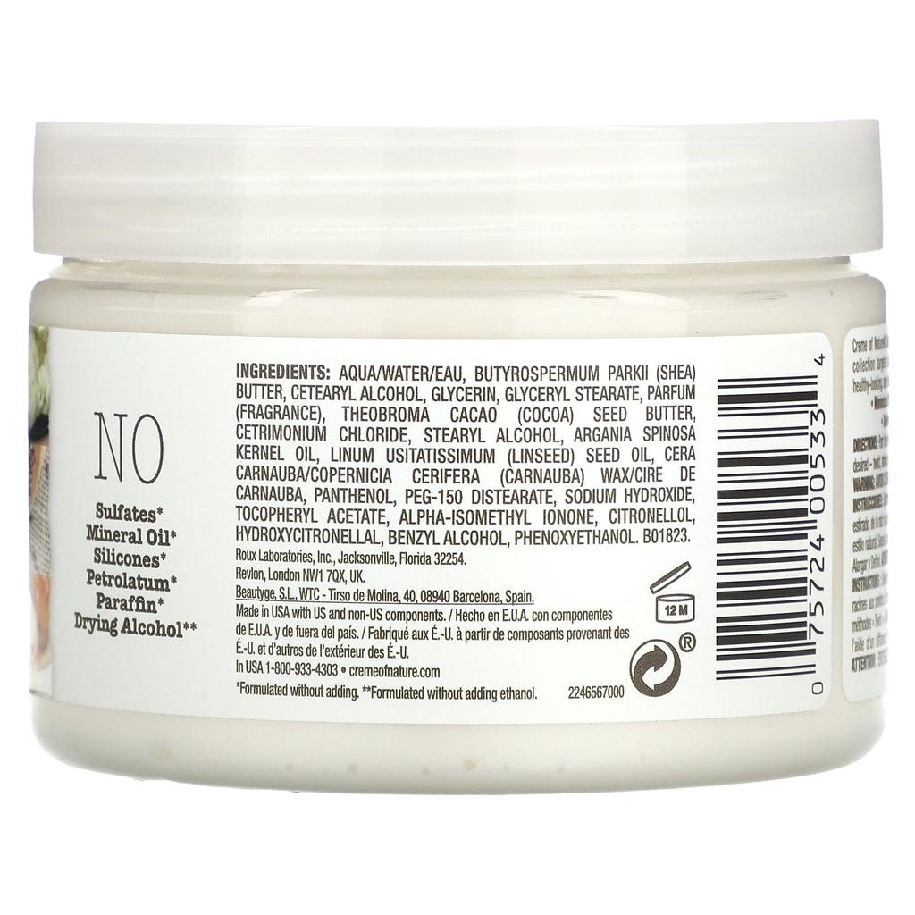 Creme Of Nature Смесь масла и льняного семени, Double Duty, эластичный и придающий форму пудинг, 11,5 унций (326 г)