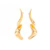 Ingemark Trendy Simple Irregular Spiral Metal Stud Earrings Women Trendy Creative Geometric  Pierced Earring New Year Jewelry