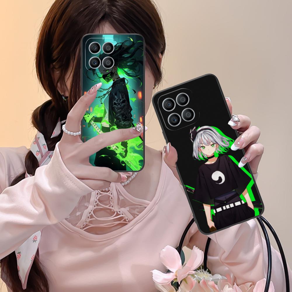 Anime Girl Mobile Phone Case for Honor 90 80 70 60 50 30 20 10 9 8 7 Pro S SE Lite 5G Colorful Printing Cover Smartphone