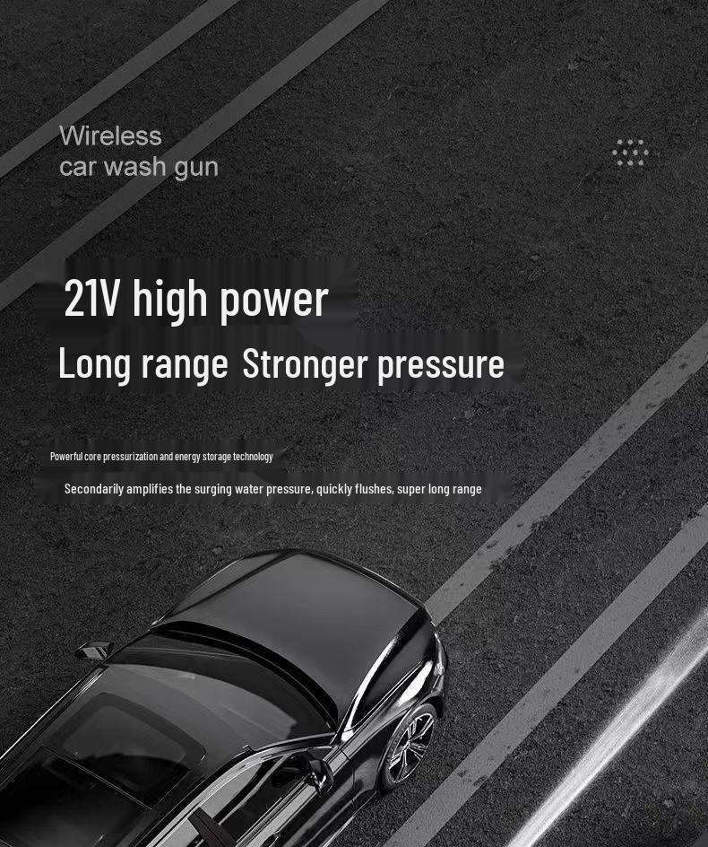 Rechargeable Cordless High-Pressure Car Washer & Multifunction Water Gun