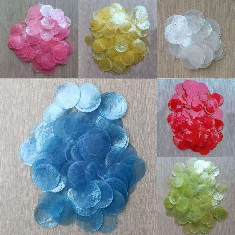 5 см DIY Белый Капиз Ракушка с двумя отверстиями Морская ракушка Массовые ракушки Капиз для декора DIY Музыка ветра и поделки Ювелирные аксессуары