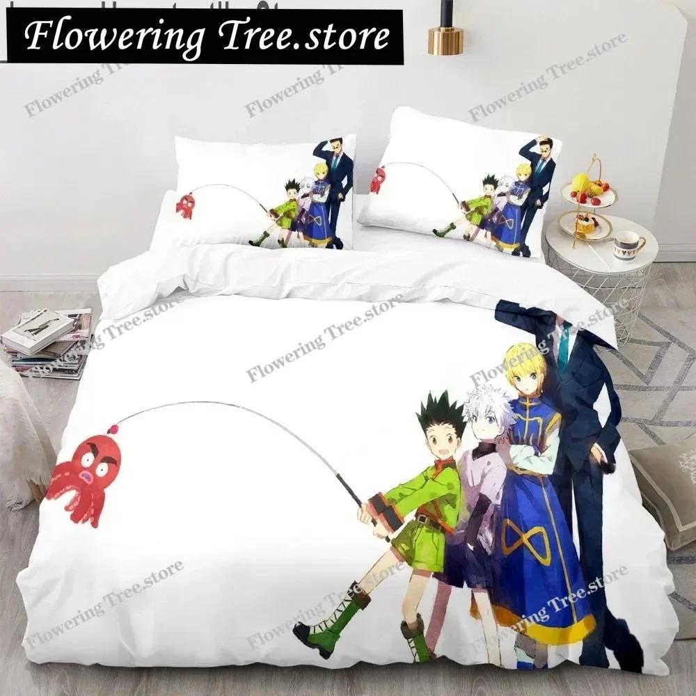 3d Hunter X Hunter Комплект постельного белья Twin Full Queen Size Anime Комплект постельного белья для детей Пододеяльник для спальни Домашний декор