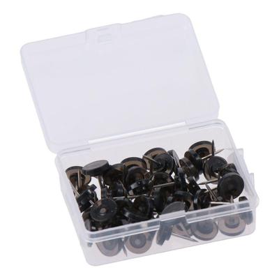 50 шт. черных гвоздей I-образной формы 0,63*0,43 дюйма с большой шляпкой, ручные иглы для позиционирования в офисе