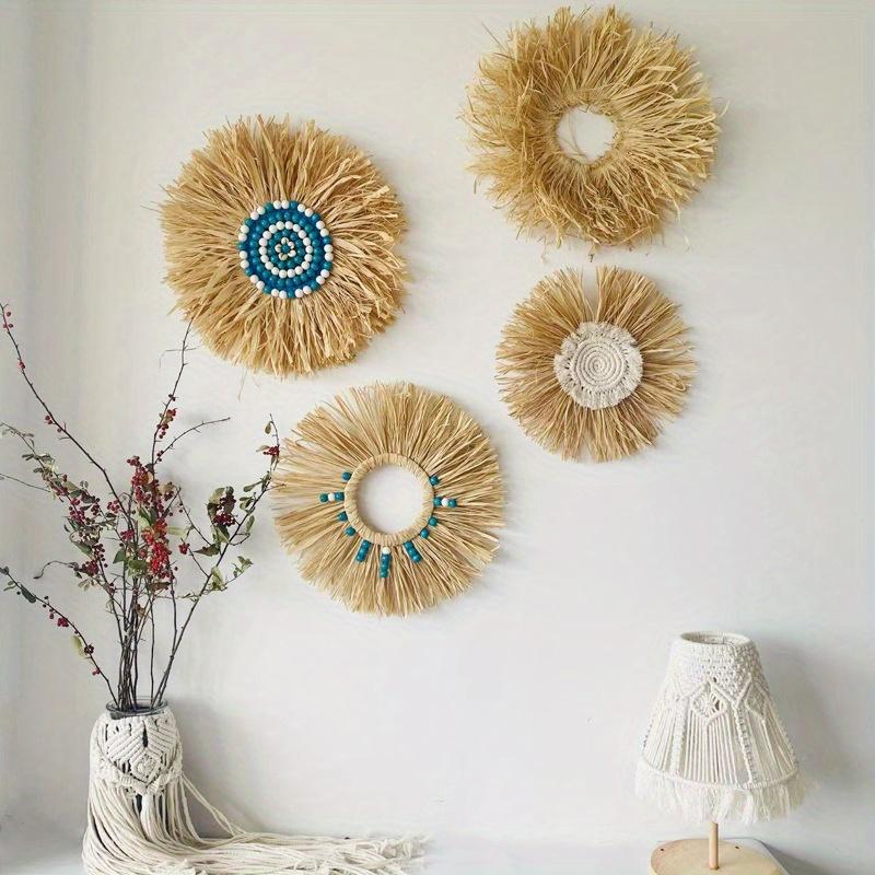 1 шт. Рафия Ручной работы Подвесные украшения Креативное украшение, для Настенных подвесок для дома