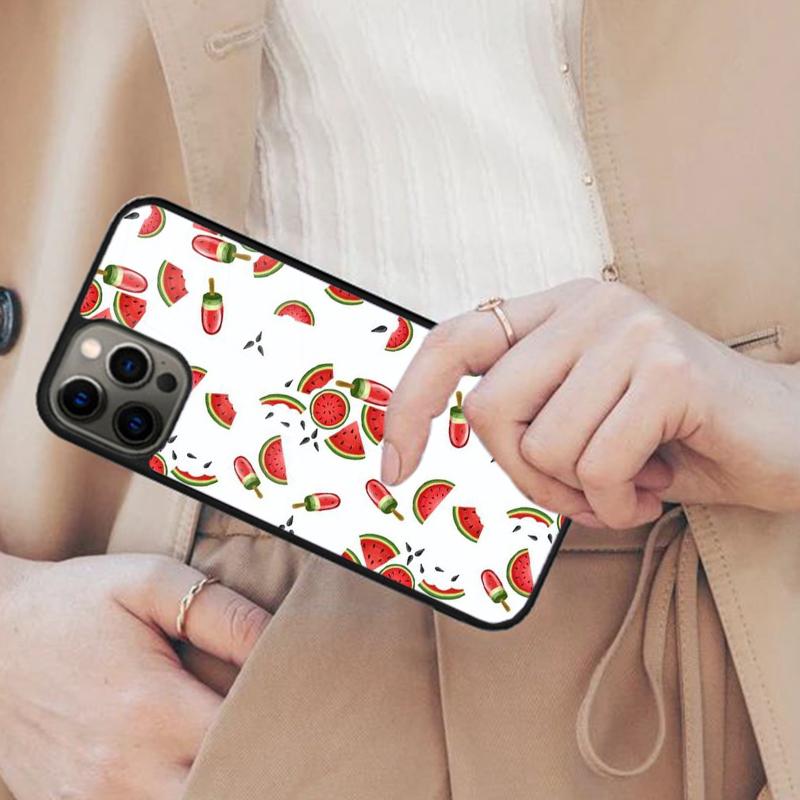 Милый летний фруктовый арбузный магнитный чехол для телефона для APPLE iPhone 17 Air 16 14 13 12 Pro Max 15 Plus Беспроводная крышка MagSafe