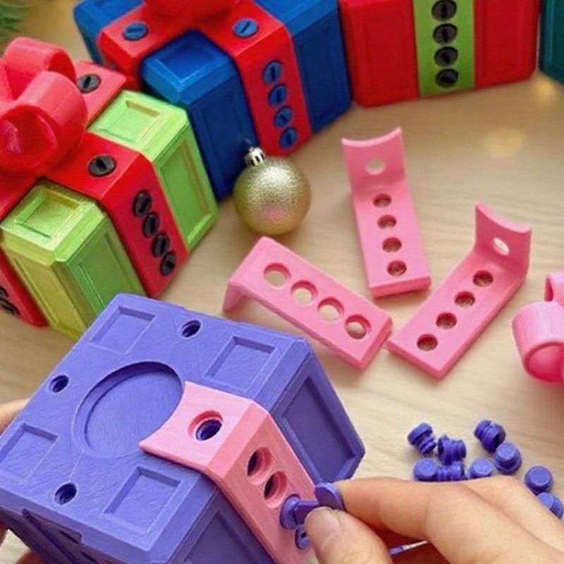 Удивительная креативная рождественская подарочная коробка-сюрприз на день рождения, коробка с винтом, пустая коробка-розыгрыш, шуточный подарок для друзей, абстрактная игрушка.