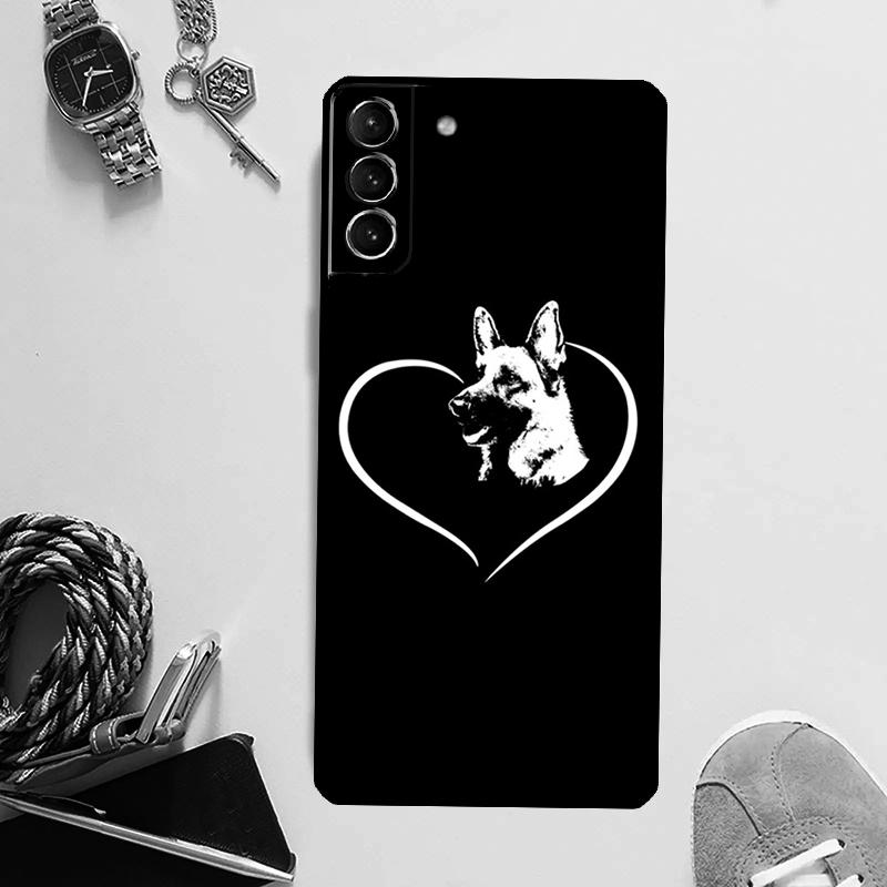 Чехол с изображением немецкой овчарки для Samsung Galaxy S24 Ultra S23 S22 S21 S20 Plus Note 10 Note 20 S9 S10 S21 FE