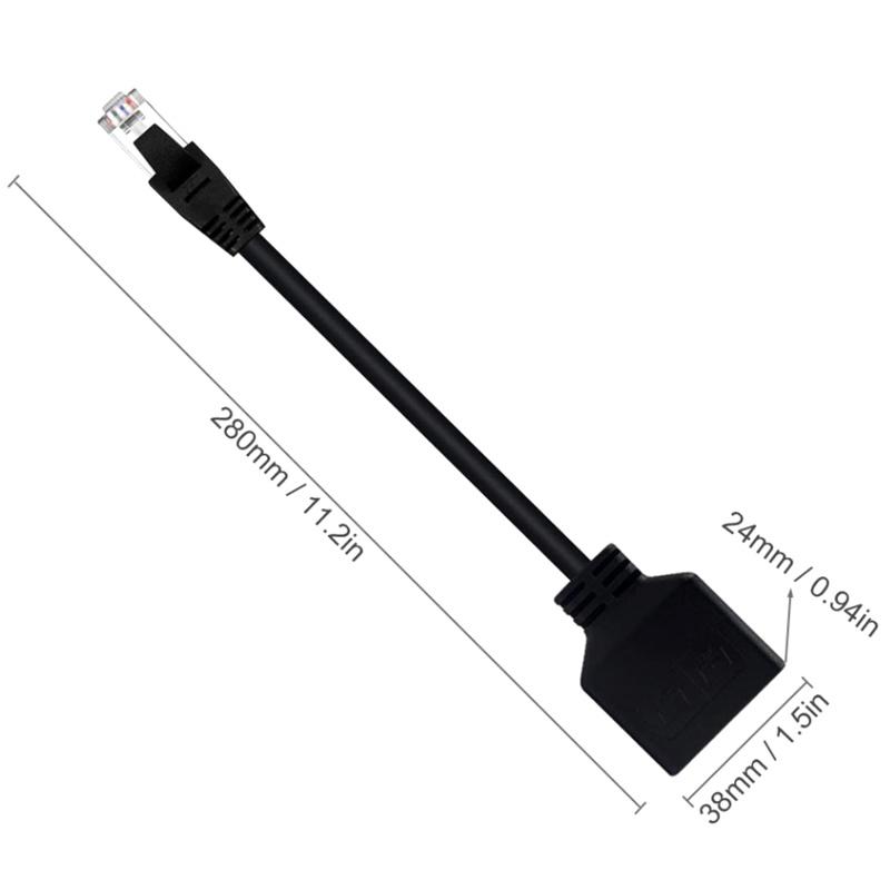 Концентратор Rj45 Гигабитный Сетевой Адаптер Передачи 1 Папа к 2 Мамам Разветвитель Ethernet Аксессуары Высокоскоростной Cat5 Cat5E Cat6 Cat7