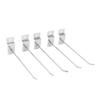 50pcs Slatwall Hooks Slot Plate Hook Slotted Plate Single Wire Hooks for Retail Display 15cm 3.3mm