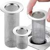 Stainless Steel Floor Drain Filter Mesh Sink Strainer Kitchen Bathroom Anti-clog Drains Bathtub Hair Catcher Shower Strainers