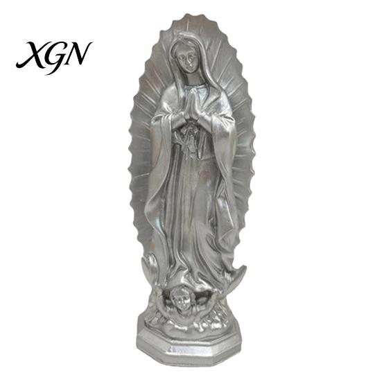 Handmade Retro Figurine Our Lady of Guadalupe Religious Statue, Virgin Mary Figurine, Resin Sculpture, Collectable Character Inspirational Art