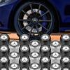 CSB1 4Pcs New High-quality boxed Car Wheel Tire Valve Air Stem Cap Duust Covers for Mercedes Benz AMG Car Key Case