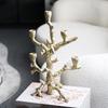 Ручная работа из смолы Золотая ветвь Развилка Подсвечник Канделябр Украшения для дерева Подсвечник Свадебное украшение