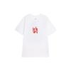 Brand Printed Soft Comfortable Casual Short Sleeve T-Shirt Men Tops White Fitness-Red FD7026100