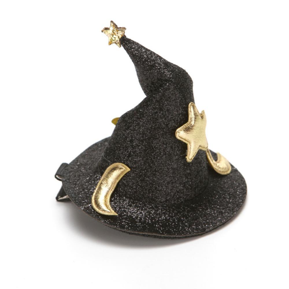 Wizard Hat Bent Hat Hair Clip Barrette Pet Halloween Hair Accessories  Halloween Party