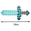 Mine Craft Sky Blue Role Play Prop Diamond EVA Foam Sword & Pickaxe Toy