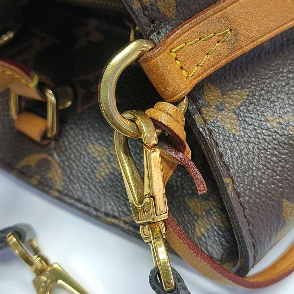 [Pre-Owned] Montaigne Monogram Leather Shoulder Tote Bag Large - Good #1C4B18