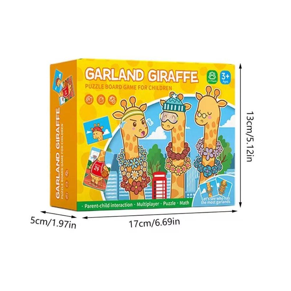 Shape Giraffe with Garland Math Games Jigsaw Toddler Color Sorting Toys  Teaching Aids