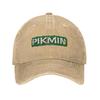 Pikmin Logo Washed Baseball Cap  Fitted Retro Sun Trucker Hat Summer Women Men Tennis Skate Snapback Cap