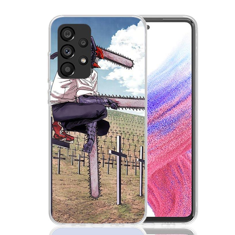 Чехол для телефона C-Chainsaw Man Denji для Samsung Galaxy A52 A32 A22 A12 A02S A50S A30S A51 A31 AA71 Note 20 Ultra 10 S10 Plus Galaxy