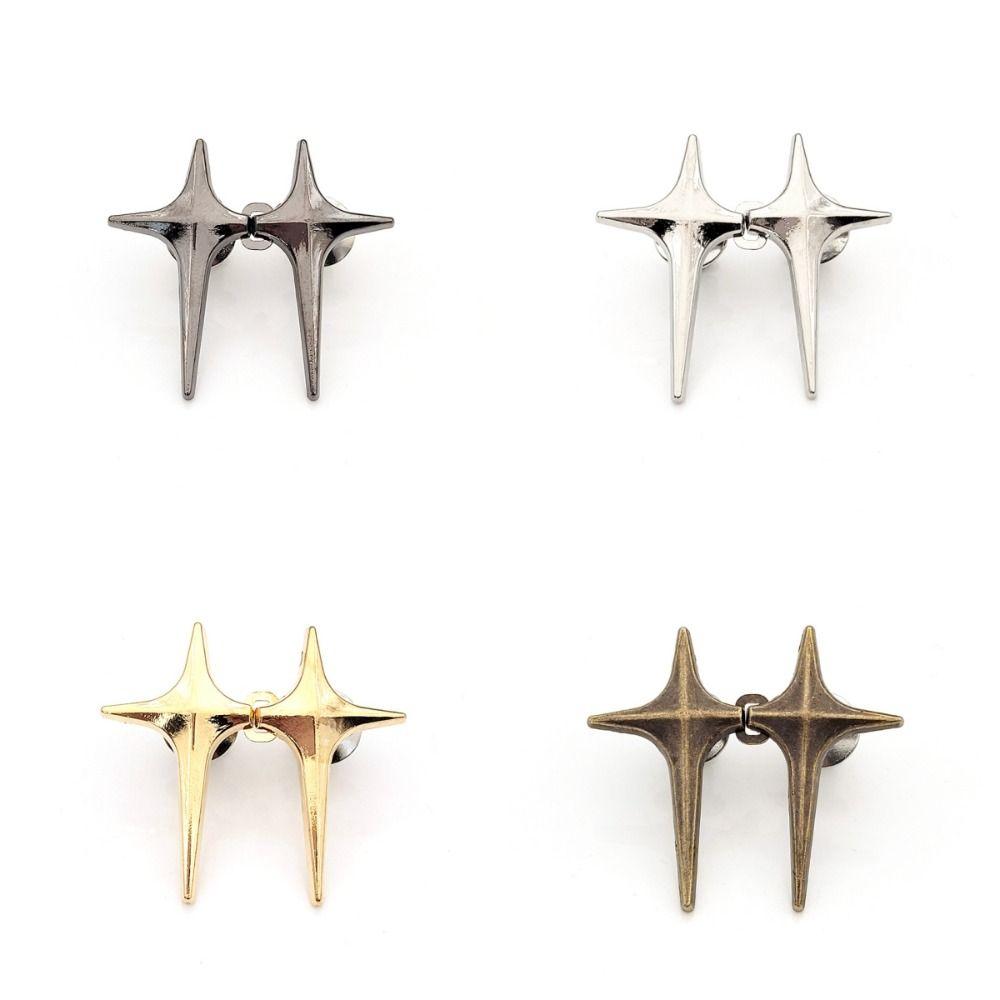 Waist Buckle Cross Star Pants Button Tightener Zinc Zinc Alloy Jean Buttons for Loose Jeans Skirts