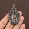 Crazy Lace Agate Handmade Copper Wire Wrap Jewelry Pendant 2.56" R0Z00