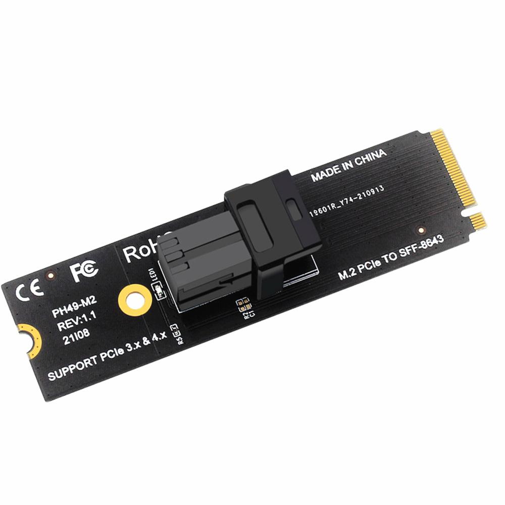 M.2 Nvme Ngff M-Key Pcie 4.0 To Sff8643 U.2 Transfer Ssd Adapter Card