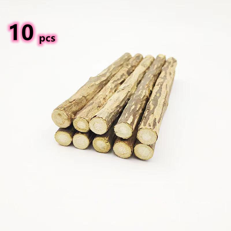 Pure Natural Teething Stick Catnip Toy Polygonum Multiflorum Silver Rattan Branch Cat Toy Snack Stick Cleaning Pet Supplies