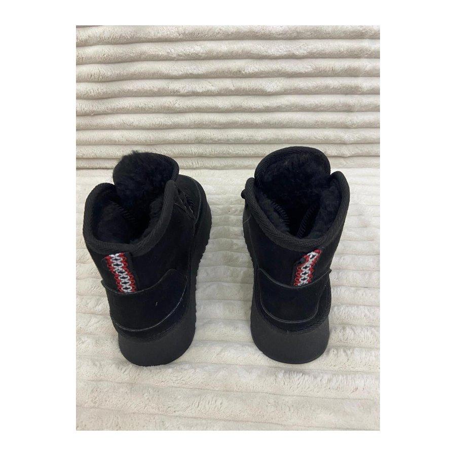 Женские повседневные ботинки на толстой подошве с меховой подкладкой