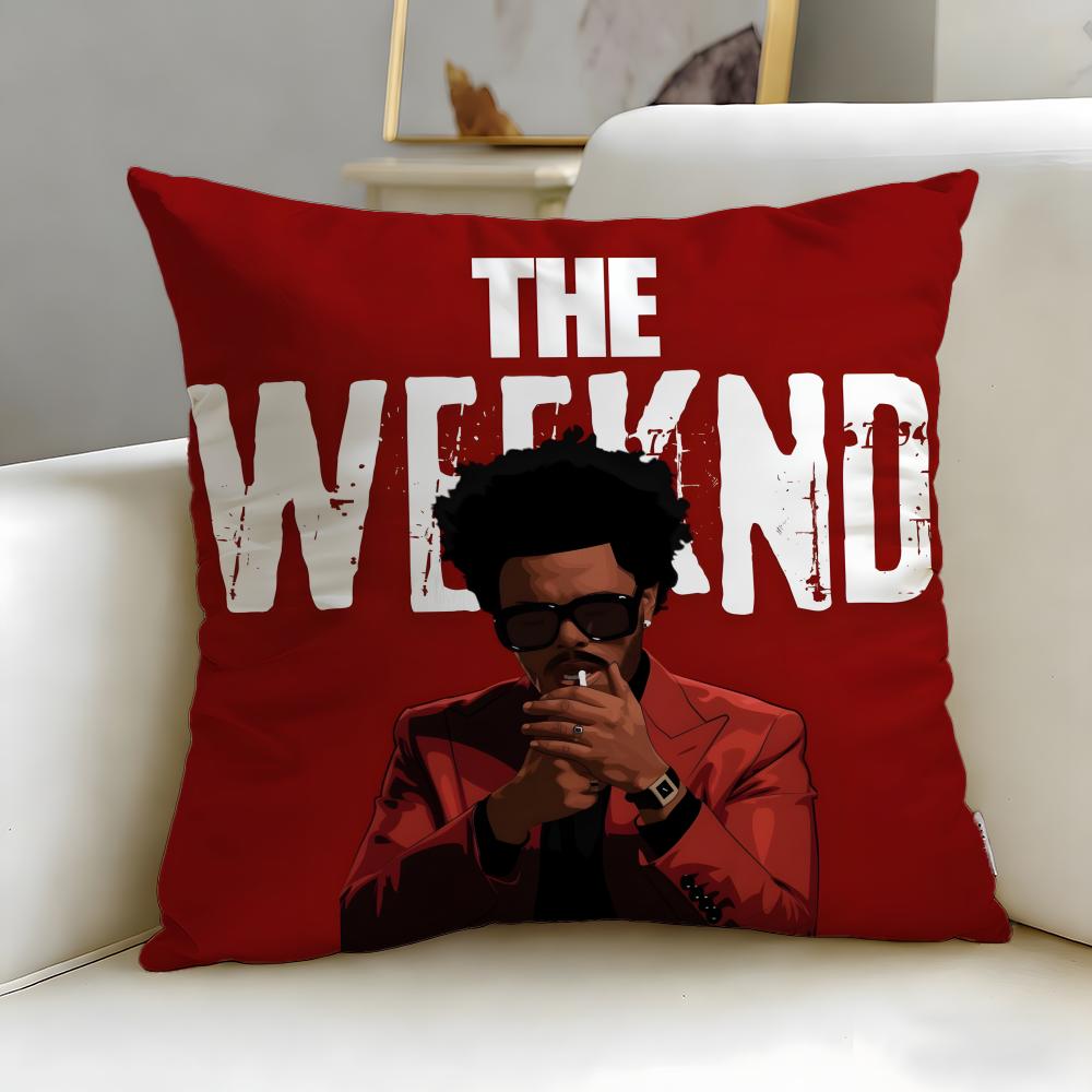 Популярный певец The Weeknd Наволочка Мягкая Легко стирающаяся Чехол для подушки Универсальный для Дивана Кровати Путешествий и Офиса