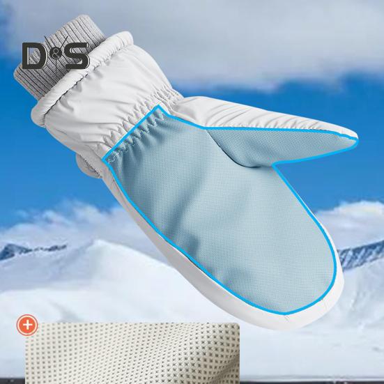 Зимние лыжные перчатки для мужчин и женщин, молодежные нескользящие термоперчатки, ветрозащитные зимние перчатки для согревания рук, для катания на лыжах и велоспорта