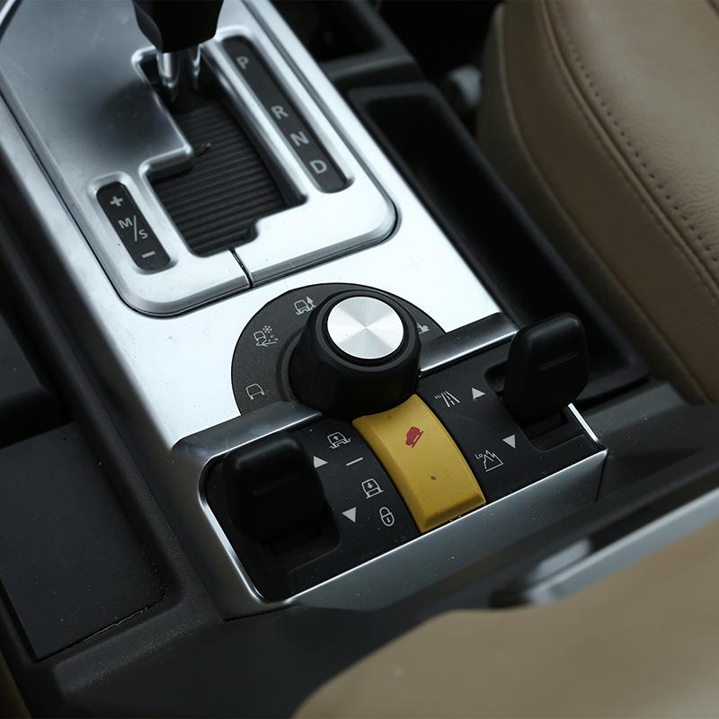 Для Land Rover Discovery 3 2004-2009 автомобильная центральная консоль, ручка регулировки рельефа, украшение с блестками, наклейка на автомобиль