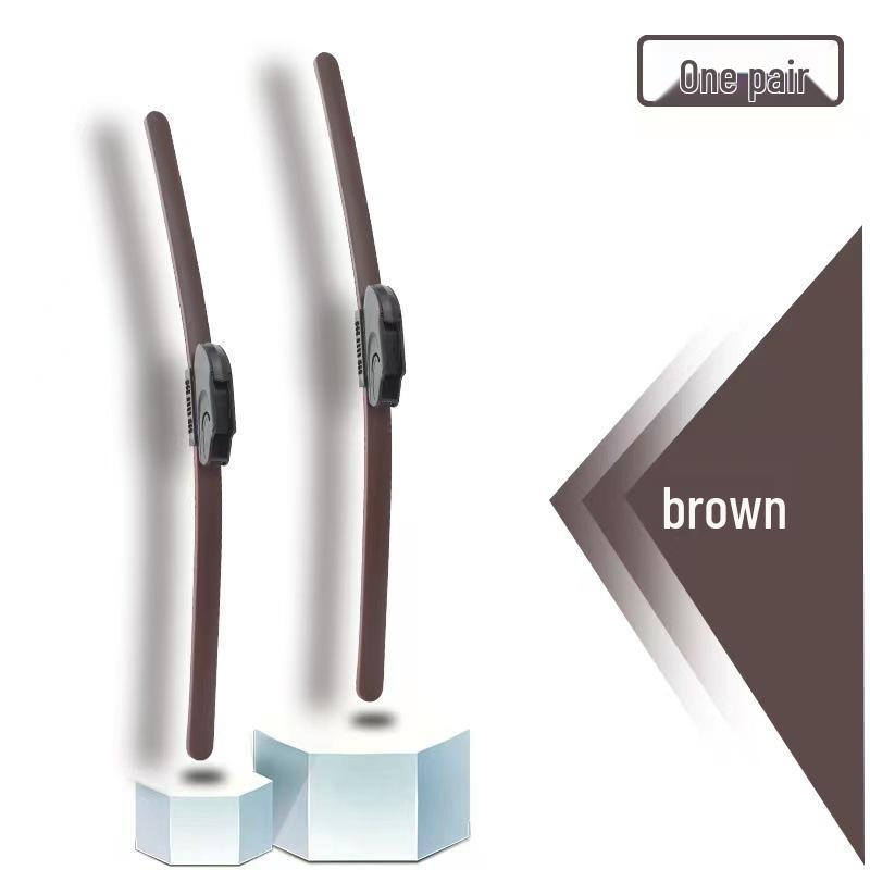 Цветной, Универсальный, Бескаркасный Передний Дворник с Резиновой Лентой для Автомобильных Лобовых Стекол