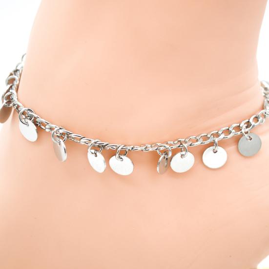 Женщины Boho Bell Круглые Подвески Ножные браслеты Браслет на щиколотке Цепь Ювелирные изделия для ног