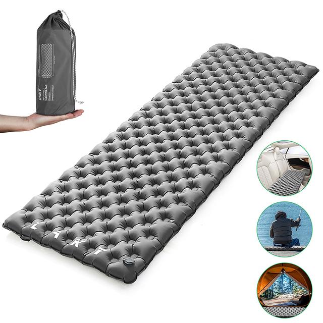 Открытый самонадувающийся толстый сверхлегкий воздушный коврик для кемпинга, матрас, спальный коврик