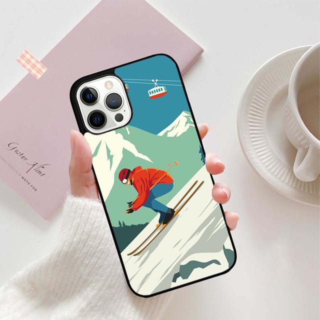 Чехол для телефона Ski Neige Snowboard для iPhone 17 Air 15 16 16e 11 12 13 14 Pro Max Чехол для iPhone 17 Air Max Plus coque Fundas