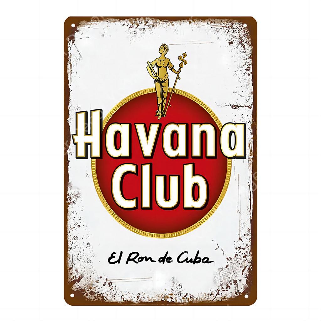 Металлические таблички Havana Club, настенное украшение, винтажные художественные постеры, железная живопись для мужской пещеры, дома, кафе, сада, клуба, бара, паба