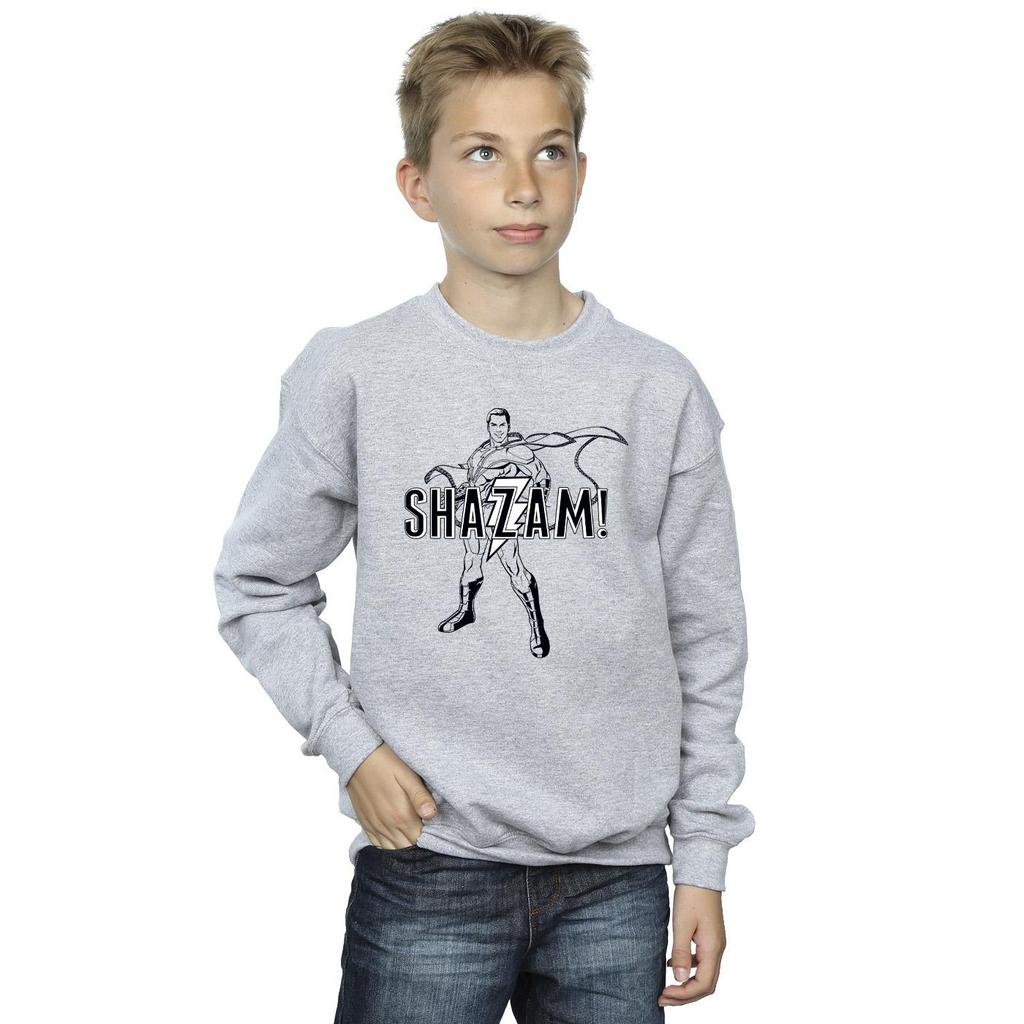 DC Comics Boys Shazam Outline Sweatshirt