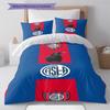 SAN LORENZO Pattern Bedding Set Quilt Cover Pillowcase Home Decor Gift (1 * duvet cover + 2 * pillowcase, without core)