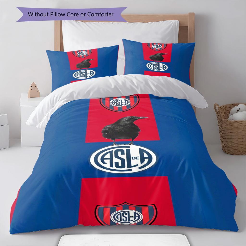 SAN LORENZO Pattern Bedding Set Quilt Cover Pillowcase Home Decor Gift (1 * duvet cover + 2 * pillowcase, without core)