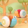 Игрушка-улитка с веревочкой для перетаскивания, светящийся дизайн, мультяшный питомец, игрушка для малышей, учащихся ходить