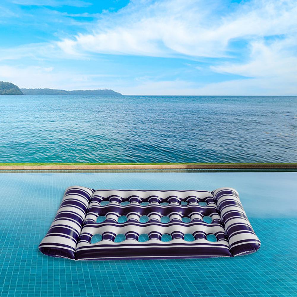Кресло-гамак с откидной спинкой, надувная ПВХ кровать для сна на воде, портативный плавающий шезлонг, надувной матрас для вечеринки у бассейна