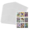 SENUN Trading Card File Card File Compatible with 2 3 4 11 Holes 9 Pocket Card Sheet Collect and Other Cards 7x9cm Double Sided 18 Pocket Card File