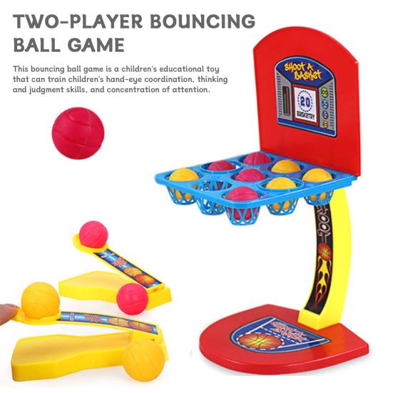 Fingertip Desktop Basketball Shoot Game Novelty & Interesting Mini Jumping Bounce Ball Tabletop Parent-child Interactive Battle Toy