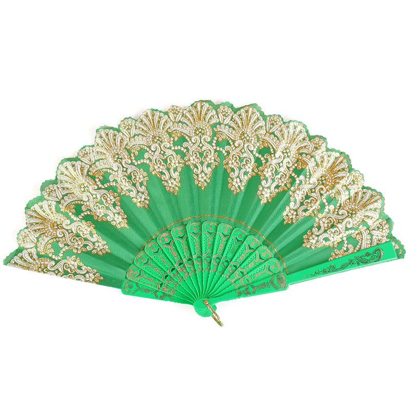 Винтажный кружевной складной веер для танцев, ручные веера, китайский танцевальный веер, реквизит для фотосъемки, украшение для свадебной вечеринки, украшение для рукоделия, подарок