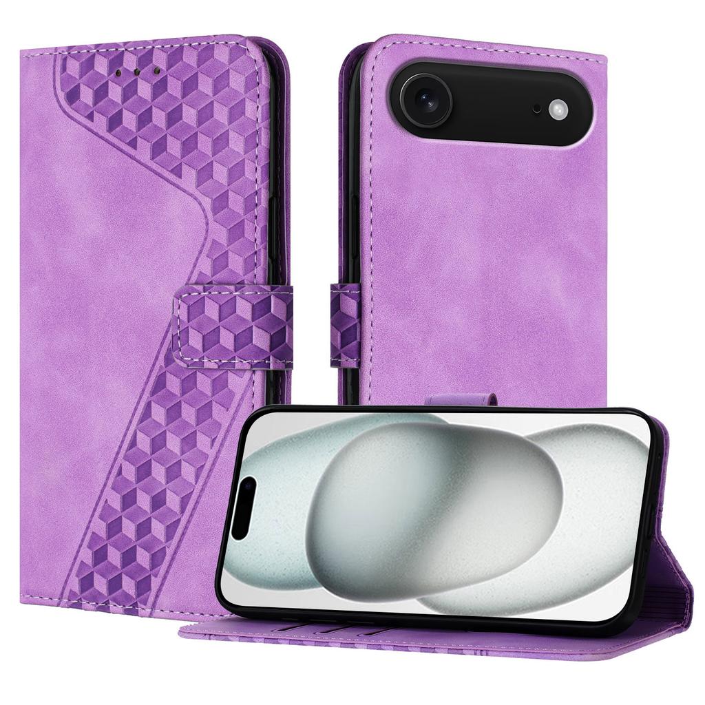 Для iPhone Кожаный чехол Air 7-образный узор Кошелек Подставка Противоударный чехол для телефона