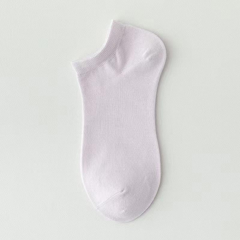 Весна и лето, четыре сезона, женские простые, модные и милые однотонные носки Morandi с низкой посадкой и удобными носками